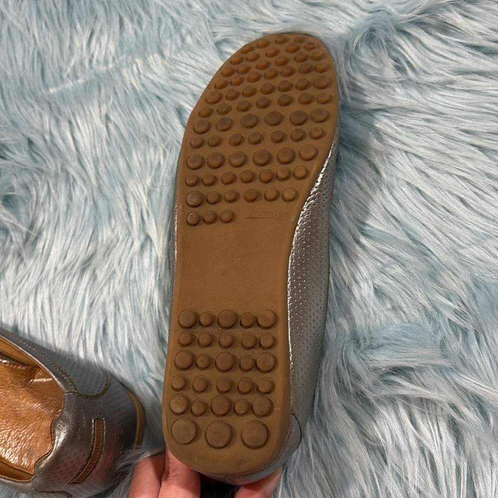 Peter Millar Metallic Tassel Leather Car Slip On Loafers - Picture 10 of 11